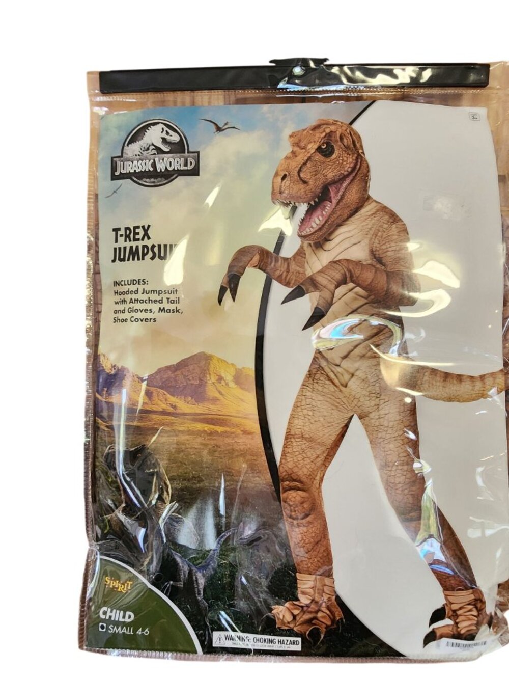 Jurassic World T-Rex Jumpsuit Halloween Costume Child Size Small 4 - 6